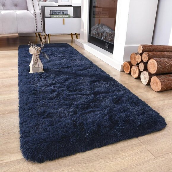 NEW Soft Runner Rug for Bedroom Living Room Plush Fluffy Rug 2x6 Feet - Picture 3 of 7
